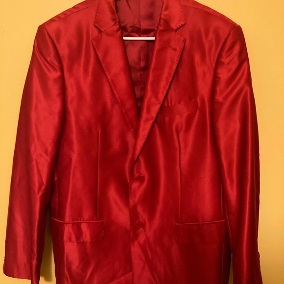 Ferrecci two piece, pants, jacket suit, Italian red - Picture 2 of 16